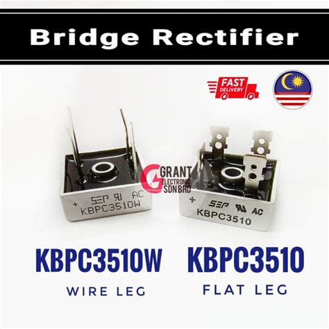 Kbpc Kbpc W Single Phase Square Diode Pcb Bridge Rectifier Kbpc