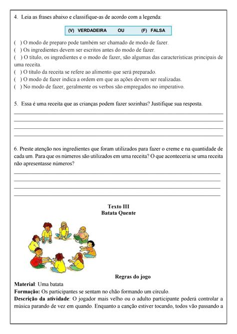 Atividade Sobre Texto Instrucional Edukita