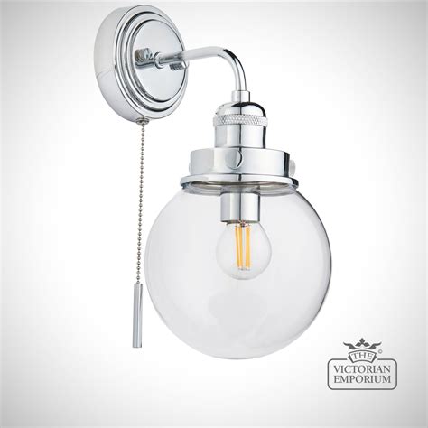 Cheswick Bathroom Wall Light With Pull Cord Bathroom Lights