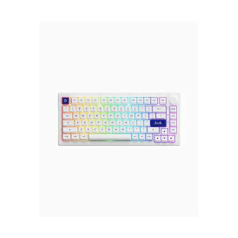 Bàn Phím Cơ Akko 5075b Plus Blue On White Multi Modes Rgb Hotswap