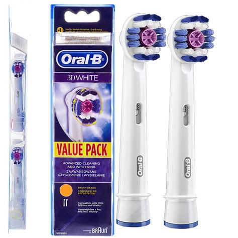 Ko C Wki Do Szczoteczki Elektrycznej Braun Oral B White Eb Sztuki