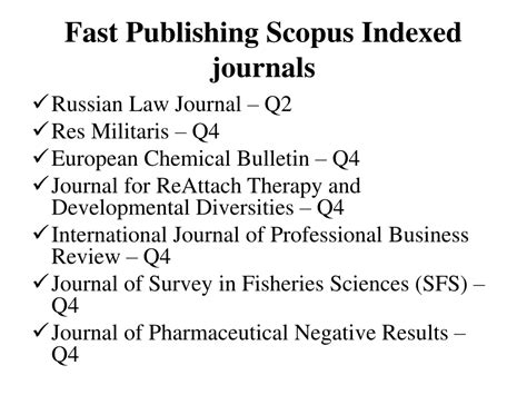 Ppt Fast Publishing Scopus Indexed Journals At Low Cost Powerpoint