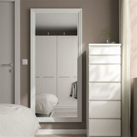 TOFTBYN mirror, white, 75x165 cm - IKEA | Идеи икеа, Зеркало в полный ...