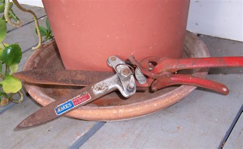 Garden Grass Shears Clippers Cutters Vintage By Vintageguinea