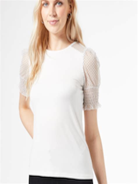 Buy Dorothy Perkins Women White Solid Top Tops For Women 12127046 Myntra