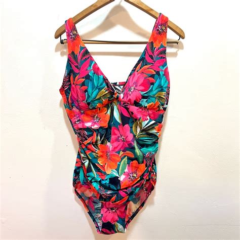 Trimshaper Swimsuit 1 Piece Bathing Suit Size 16 - Gem