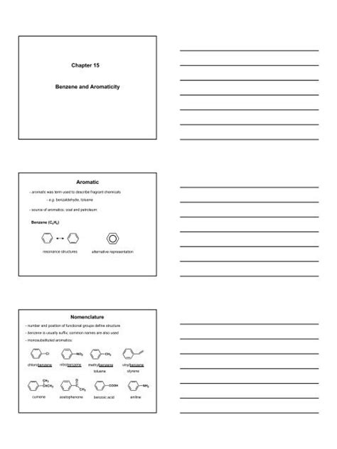 Chapter 15 Benzene And Aromaticity Aromatic Nomenclature