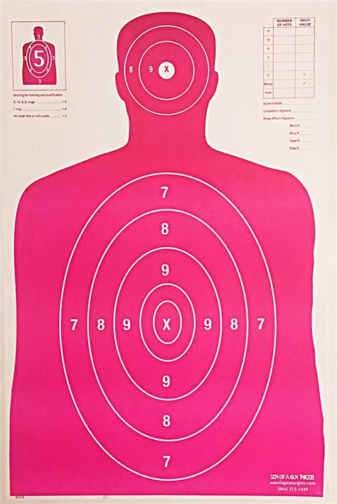 Buy B27 Paper Shooting Targets Silhouette Gun Range Rifle Pistol 23x35 Black/Blue Qty:50 in ...