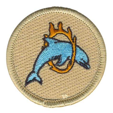 Flaming Dolphin Patrol Patch