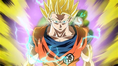 Download Dragon Ball Z Goku Turning Into Super Saiyan 2 Wallpaper