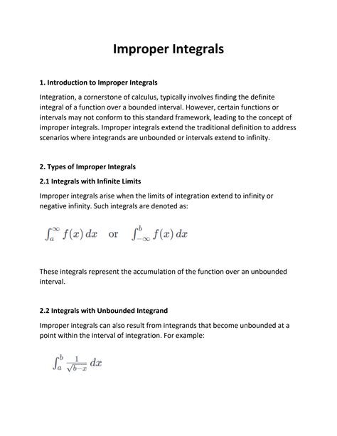 Solution Improper Integrals Part 6 Studypool