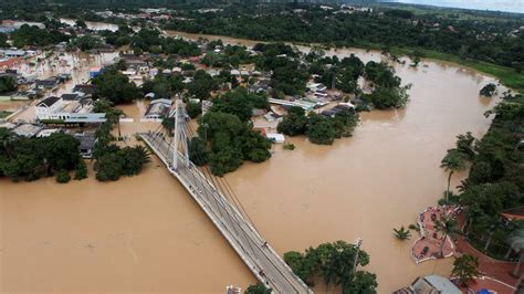 Forte Chuva Faz Cota De Alerta Ultrapassar Em Cm No Rio Acre Brasil