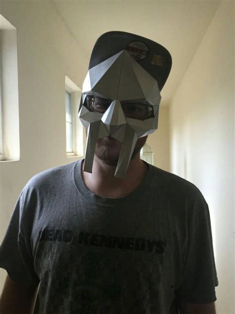 Mf Doom Mask Printable Paper Model D Papercraft Model Etsy Singapore