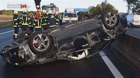 Auto Berschlag Auf Pyhrnautobahn Bei Ried Im Traunkreis Fordert Zwei