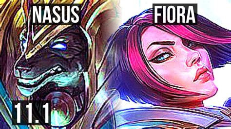 NASUS Vs FIORA TOP 1200 Games 5 1 5 1 5M Mastery EUW Diamond