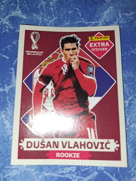 Panini WM 2022 Extra Sticker Base Edition Dusan Vlahovic Acheter Sur