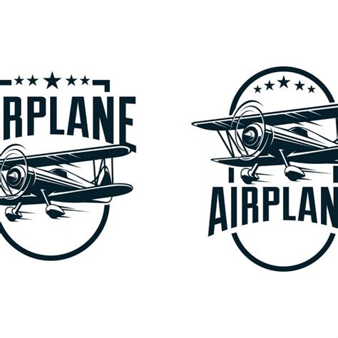 Airplane logo template | Logo templates, ? logo, Templates