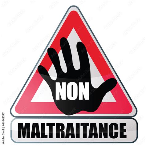 Non La Maltraitance Femme Enfant Stock Vector Adobe Stock