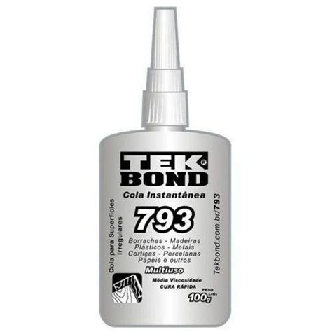 Adesivo Instantâneo 793 100G TEKBOND TEK BOND Cola Instantânea