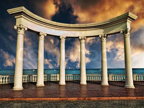 Ancient Greek columns | Stock image | Colourbox