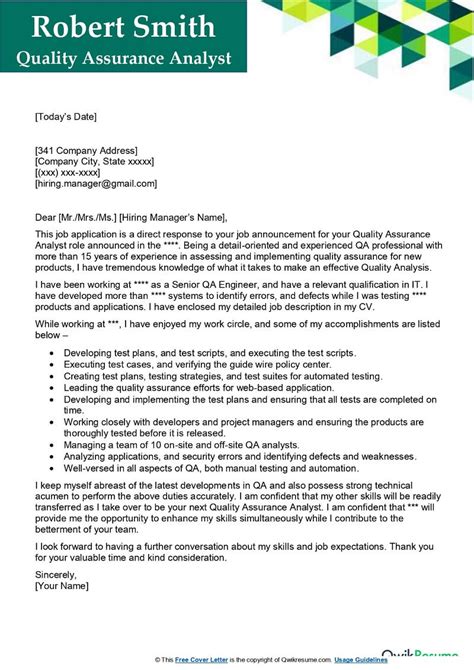 Production Chemist Cover Letter Examples Qwikresume