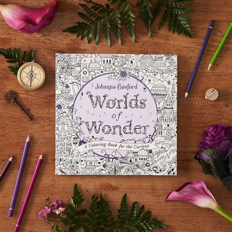 Worlds Of Wonder Johanna Basford Coloring Books Doodle Art Flowers