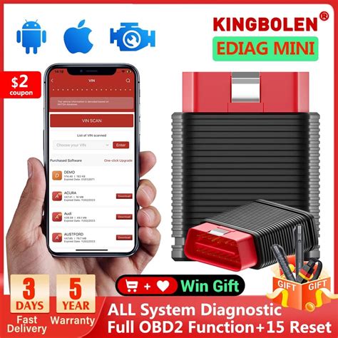 Kingbolen Ediag Mini All System Resets Car Diagnostic Tools Full