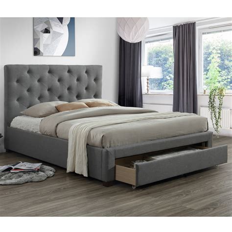 Modern Bed With Drawers Decoomo