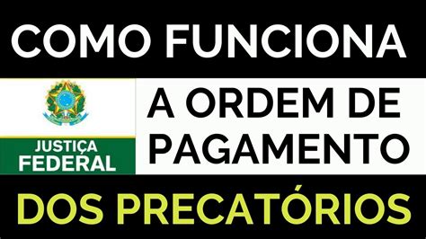 Como Funciona A Ordem De Pagamento Dos PrecatÓrios Fique Por Dentro Em Menos De 2 Minutos