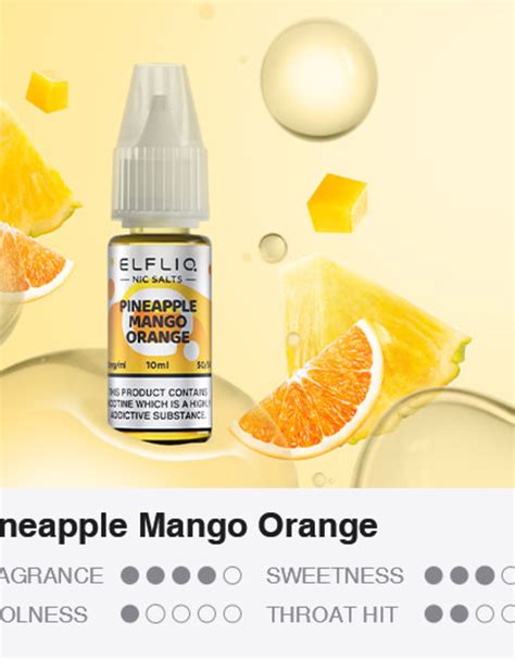 Elf Bar Elfliq Pineapple Mango Orange Ml E Heaven Vape Shop