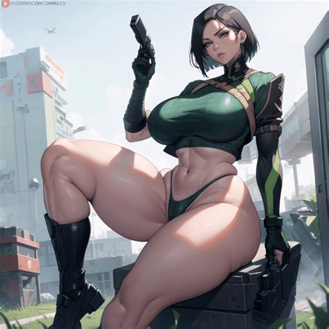 Viper Game Porn Thick Thighs Huge Breasts Big Breasts Riot Games