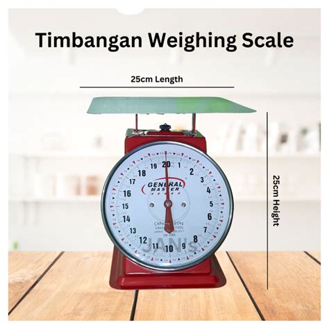 Timbangan Kilohan 20kg Flat Weighing Scale General Master Heavy Duty