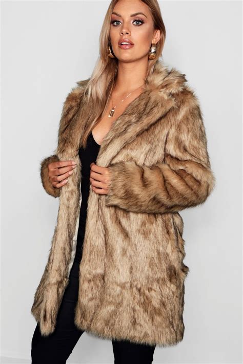 Plus Long Faux Fur Coat Long Faux Fur Coat Fur Coat Beige Faux Fur Coat