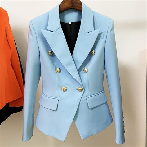 Womens Classic Double Breasted Blazer Aalamey