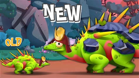 Old Vs New Upgrade Kentro Dinosaur Max Level 😯 Dino Bash 2 Travel