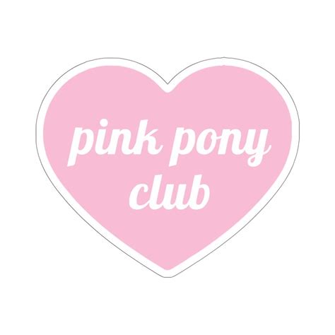 Pink Pony Club Sticker | Etsy