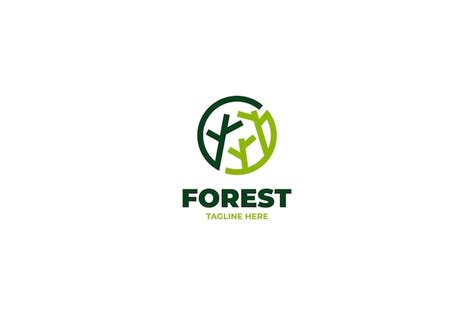 Ideia De Ilustra O Vetorial De Design De Logotipo De Natureza Verde