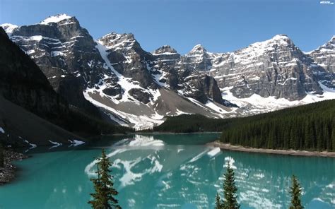 Kanada Park Narodowy Banff G Ry Skaliste Jezioro