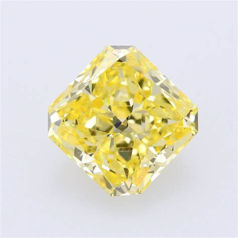 Carat Fancy Intense Yellow Diamond Radiant Shape Vs Clarity