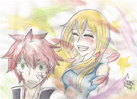 fairy tail nalu fan art improvisado by Sadako18Samara on DeviantArt