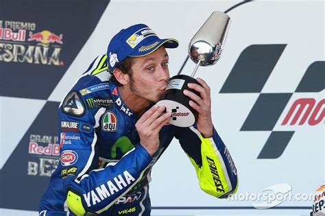 Podium: Winner Valentino Rossi, Yamaha Factory Racing at Spanish GP