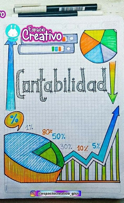 3 Portadas Para Cuaderno De Contabilidad