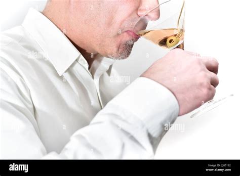 man drinking martini  woman  res stock photography  images alamy