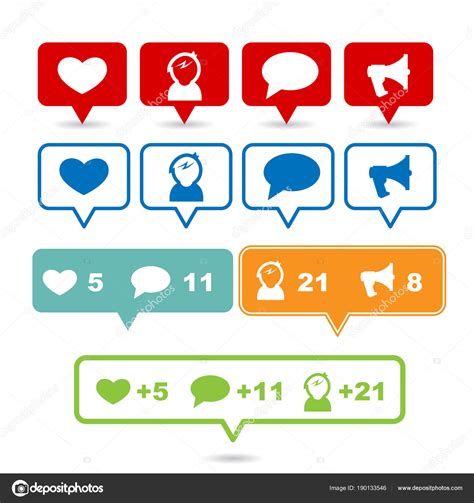 Social Media Signs And Symbols Stock Vector Image By Longquattro