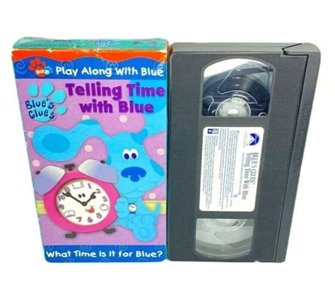 Blues Clues Telling Time With Blue Vhs Nick Jr Tape