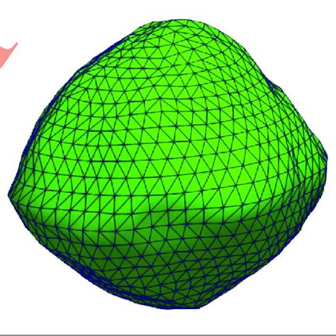 Shape of the asteroid Bennu with digitised edges. | Download Scientific Diagram