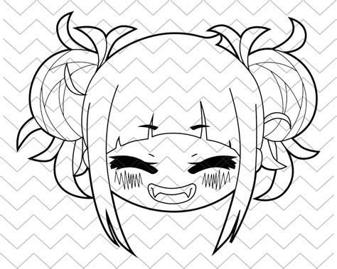 Himiko Toga Waifu Svg Png Dxf  Archivos Digitales Anime My Etsy