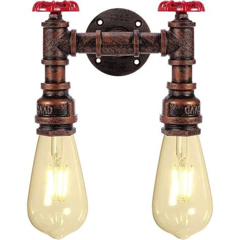 Cr Atif Vintage Applique Murale Conduite D Eau Lampe Murale Industriel