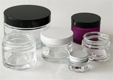 Clear And Coloured Glass Cosmetic Jars For Everyone Big And Small