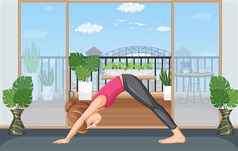 Morning Yogas Beginners Vectors & Illustrations for Free Download